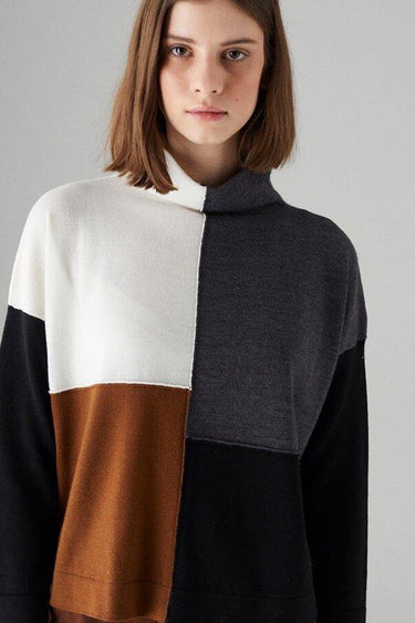 Colourblock Merino Polo